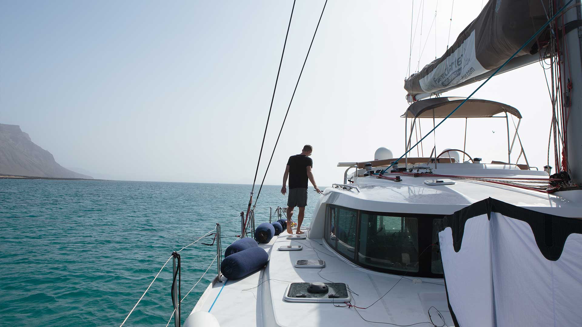 Kite surfari trip around the Canary Islands on yacht charter